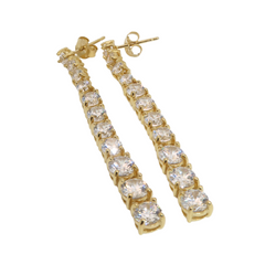 Single Tennis Row Formal Earrings