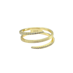 Diamond Cross Hoop