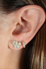 ---Multisize Emerald Cut Studs (Gold & Silver)