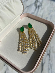 Emerald Cascade Earrings