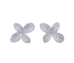 Medium Dahlia Flower Earrings