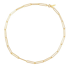 Gold Paperclip Choker