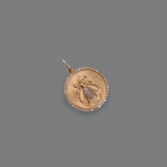 Gold Bee Charm 14K