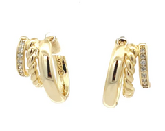 Triple Gold Row Earcuff