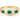 Emerald Inlay Diamond Halo Gold Ring 14k