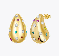 Rainbow Pave Dupe Earrings