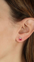 Toi Et Moi Ruby and Diamond Studs