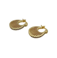 Mini Shell Gold Hoops