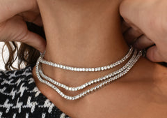 Silver Tennis Necklace (HQ)