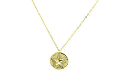 Circle Star Charm Necklace
