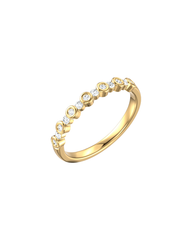 Round Diamond Bezel Ring 14k