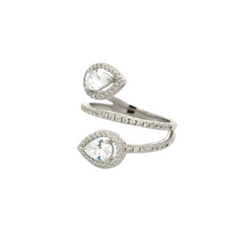 Diamond Cross Hoop