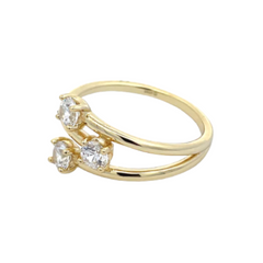 Diamond Cross Hoop