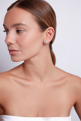 Flower Diamond Ilusion Stud