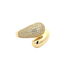 Diamond Cross Hoop