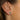 Oval Gold Emerald Stud 14K