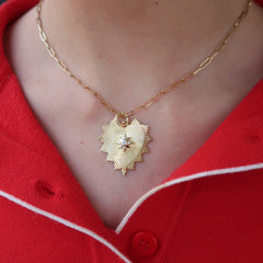 Heart Flutted Charm