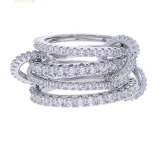 Diamond Cross Hoop