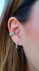 Diamond Earcuff and Yellow Gold 14k