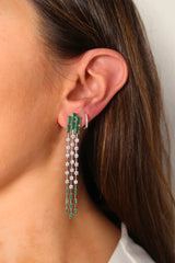 Diamond Cross Hoop