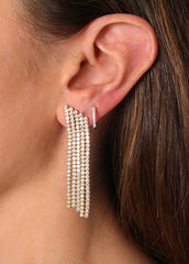Diamond Cross Hoop