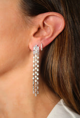 Diamond Cross Hoop