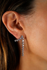 Diamond Cross Hoop