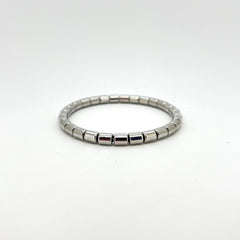 Small Bar Silver Bangle