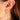 Back and Front Silver Tennis Row Earrings