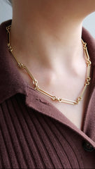 Same Style Paperclip Gold Chain 14K