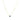 Mini Sapphire Round with Zircons Gold Necklace