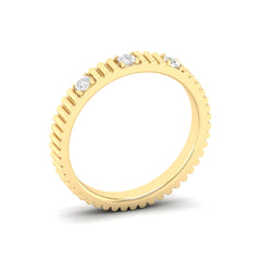 Indie Diamond Flutted Ring
