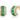 Emerald and Diamond Bold Half Hoops 14k