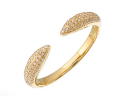 Diamond Cross Hoop