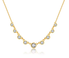 4mm Silver Tennis Necklace