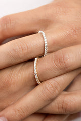 --- Inlay Single Diamond Gold Ring 14k
