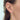Half Diamond Circle Gold Studs 14k