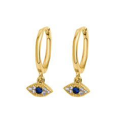 Blue Gold Eye Hoop