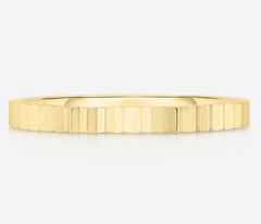 Fluted Stackable Ring 14k