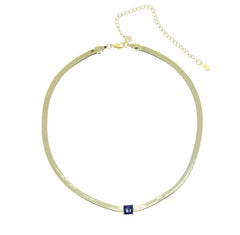 Sapphire Gold Necklace
