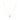 Mini Emerald Stone Round with Zircons Gold Necklace