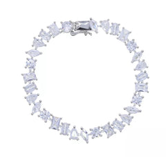 Multi Stone Silver Bracelet